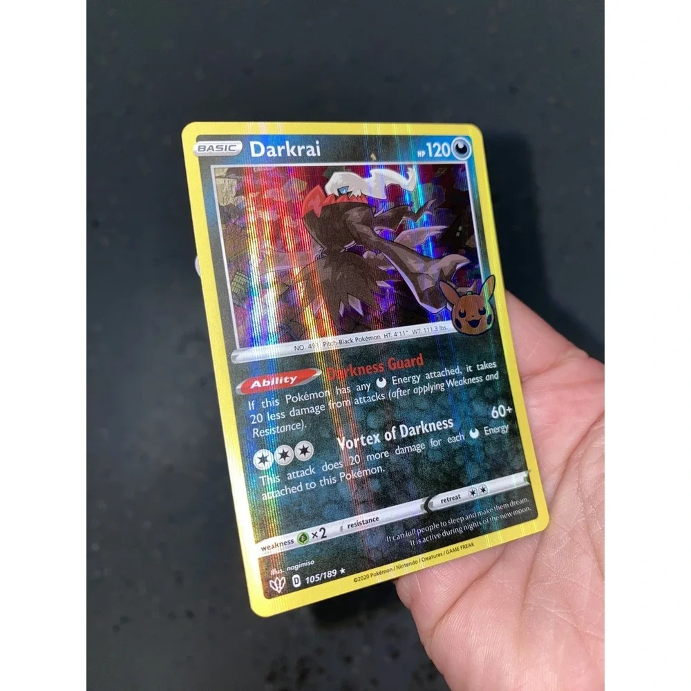 Darkrai 105/189 HOLO BLEED ERROR Darkness Ablaze Holo NM Pokemon trick or trade